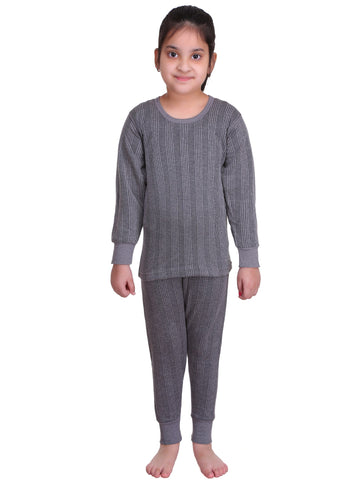 T.T. Kids Top - Pyjama Set Thermal - Anthra Melange