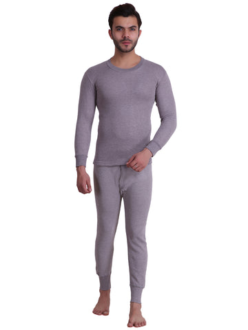 T.T. Mens Skin Slim Fit  Solid Titanic Winter Thermal Set