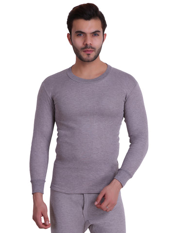 T.T. Mens Skin Slim Fit  Solid Titanic Winter Thermal Top