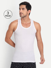 T.T.  Desire Men Derby White Premium Vest (Pack Of 3)