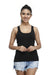 Women Thermal Black Racer Back Vest