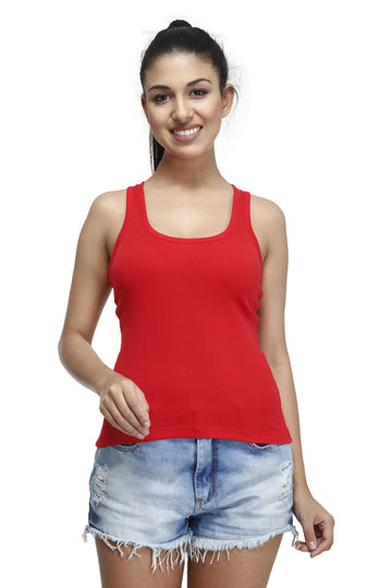 T.T. Women Red Racerback Vest