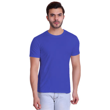 T.T. Poly Men Blue Quick-Dry Tshirt