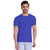 T.T. Poly Men Blue Quick-Dry Tshirt