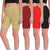 T.T. Pearl Women 100% Cotton Multipurpose Shorts Pack Of 4 Assorted