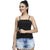 Women Black Spaghetti Top