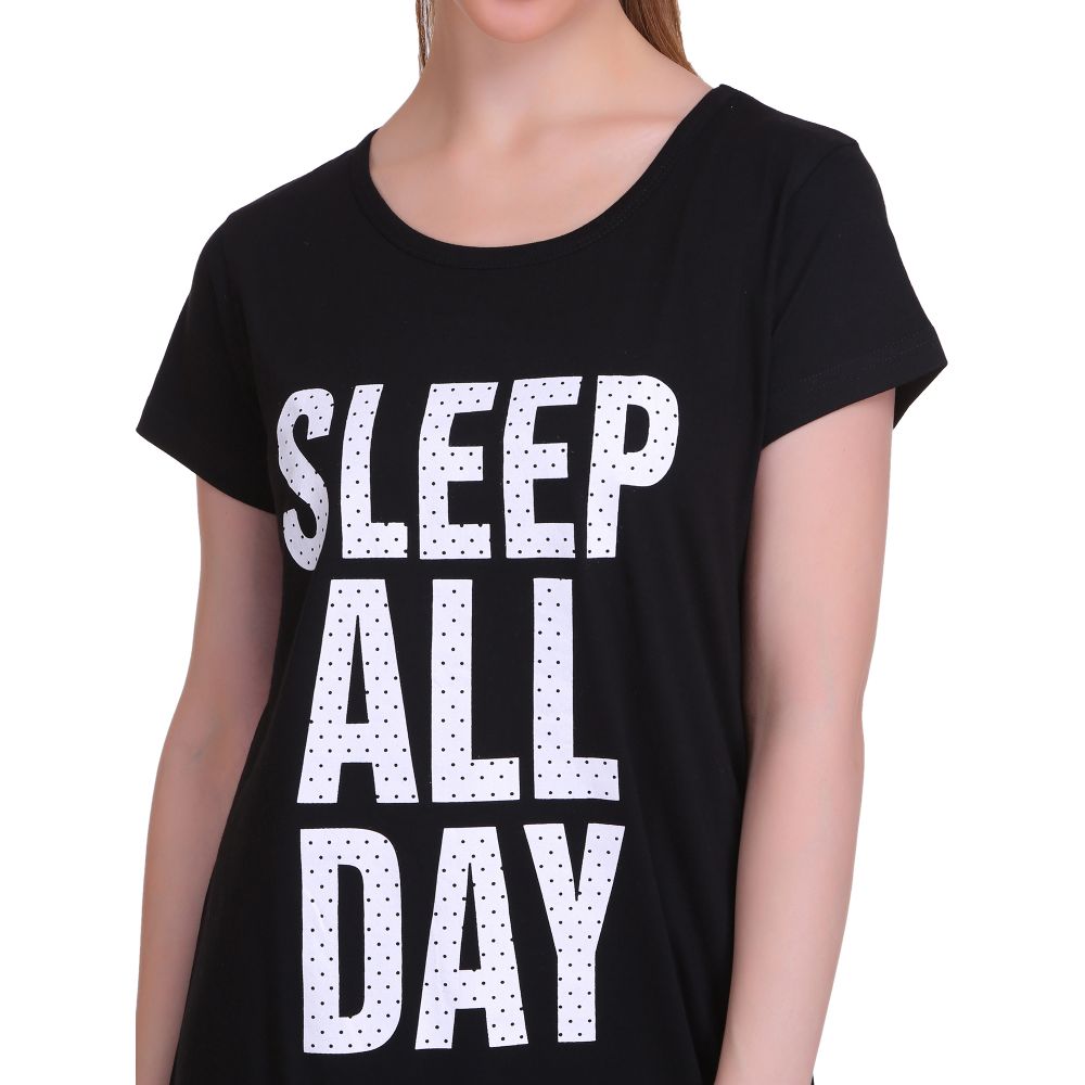 summer printed t-shirt sleeping dress women| Alibaba.com