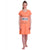 T.T. Women Half Sleeves 3/4Th Gown - Orange