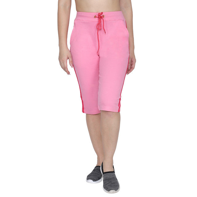 Ladies Cropped Wide Leg Brown Crop Pure Cotton Capri Trousers Pants | eBay