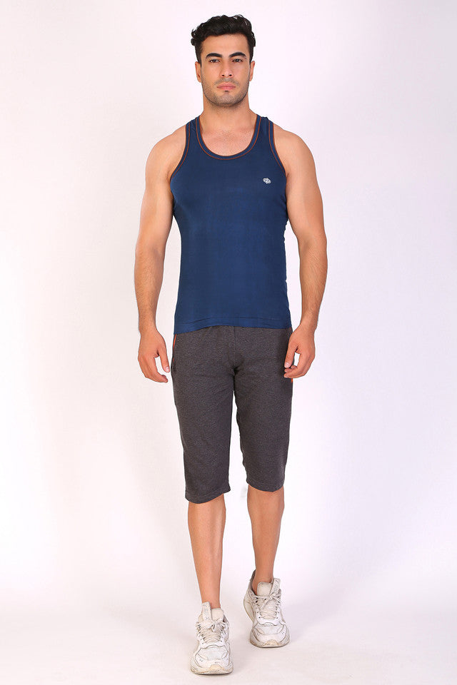 Buy Lux Cozi Men Pack of 3 Assorted Pure Cotton Gym Vest (Size