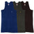 T.T. Kids Titanic Dyed Vest Pack Of 3 Teal-Grey-Brown