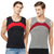 T.T. Men Designer Gym VestPack Of 2 Black-Red::Grey-Maroon