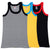 T.T. Kids Titanic Gym Vest Pack Of 3 Grey-Yellow-Black