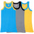 T.T. Kids Titanic Gym Vest Pack Of 3 Trqs-Yellow-Grey