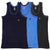 T.T. Kids Titanic Piping Dyed Vest Pack Of 3 Navy-Sky-Black