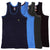 T.T. Kids Titanic Piping Dyed Vest Pack Of 4 Black-Sky-Brown-Navy