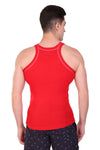 T.T. Men Designer  Gym Vest Pack Of 2 Black-Red::Navy-Grey