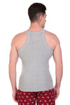 T.T. Men Designer  Gym Vest Pack Of 2 Navy-Grey::Maroon-Navy