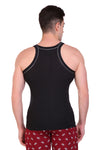 T.T. Men Designer  Gym Vest Pack Of 3 Black-Red::Red-Black::Maroon-Navy