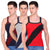T.T. Men DesignerGym Vest Pack Of 3 Red-Black ::Grey-Navy ::Navy-Maroon