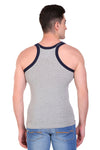 T.T. Men Designer  Gym Vest Pack Of 3 Black-Red ::Grey-Navy ::Maroon-Grey