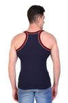 T.T. Men Designer  Gym Vest Pack Of 3 Red-Black ::Grey-Navy ::Navy-Maroon