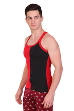T.T. Men Designer  Gym Vest Pack Of 2 Red-Black ::Blue-Grey