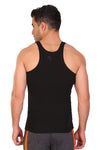 T.T. Men Designer  Gym Vest Pack Of 2 Olive-Black ::Grey-Blue