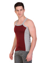 T.T. Men Designer  Gym Vest Pack Of 3 Maroon-Grey ::Navy-Maroon ::Red-Black