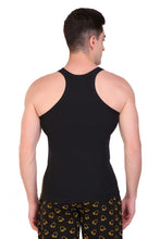 T.T. Men Designer  Gym Vest Pack Of 2 Black-Olive ::Blue-Grey