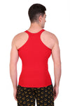 T.T. Men Designer  Gym Vest Pack Of 3 Blue-Red ::Red-Blue::Black-Olive