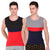 T.T. Men DesignerGym Vest Pack Of 2 Grey-Blue ::Black-Red