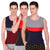 T.T. Men DesignerGym Vest Pack Of 3 Grey-Blue ::Red-Black ::Blue-Maroon