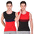 T.T. Men DesignerGym Vest Pack Of 2 Red-Black ::Black-Red