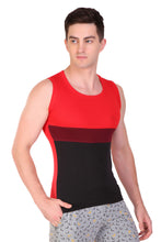 T.T. Men Designer  Gym Vest Pack Of 3 Black-Red ::Red-Black::Maroon-Grey