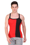 T.T. Men Designer  Gym Vest Pack Of 3 Blue-Maroon ::Grey Olive::Red-Black