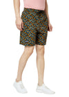 T.T. Men Cool Printed Bermuda Shorts With Zipper  Brown