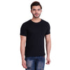 T.T. Poly Men Black Quick-Dry Tshirt