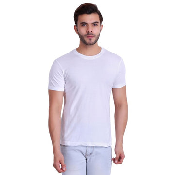 T.T. Men T-Shirts Round Neck White