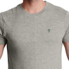 T.T. Men Grey Mélange Round Neck T-shirt