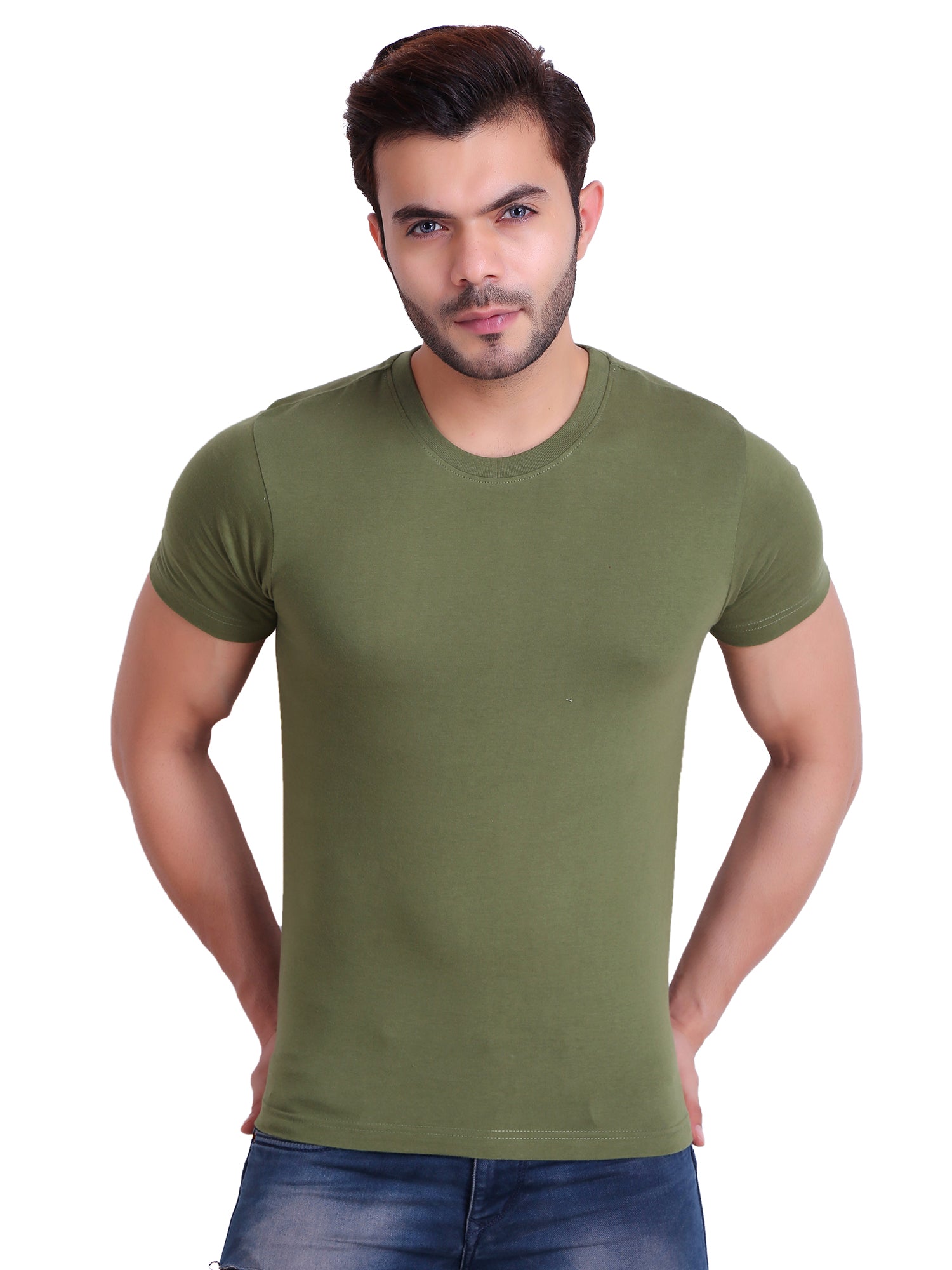 Buy Men Solid Round neck T-Shirt (Pack Of 3) 15% Off : Bazaar