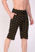 Men Cotton Black Capri