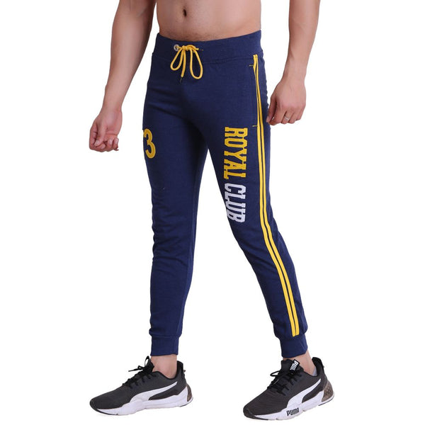 Men Slimfit Track Pant Denim Blue