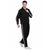 Hiflyers Mens Black Regular Fit Solid Micro Polyester Fabric Tracksuit (all season)