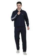 Hiflyers Mens Navy Regular Fit Solid Micro Polyester Fabric Tracksuit (all season)