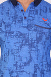 Full Sleeve Blue Printed T-Shirts