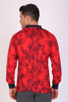 Full Sleeve Red Printed T-Shirts
