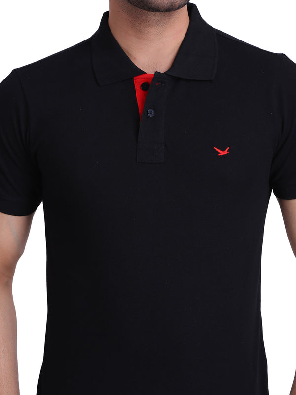 Mens Polo Black T-Shirt