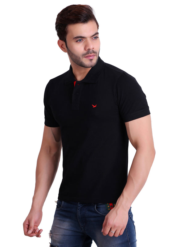 Mens Polo Black T-Shirt