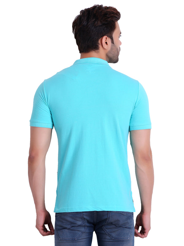 Mens Polo Light Blue T-Shirt